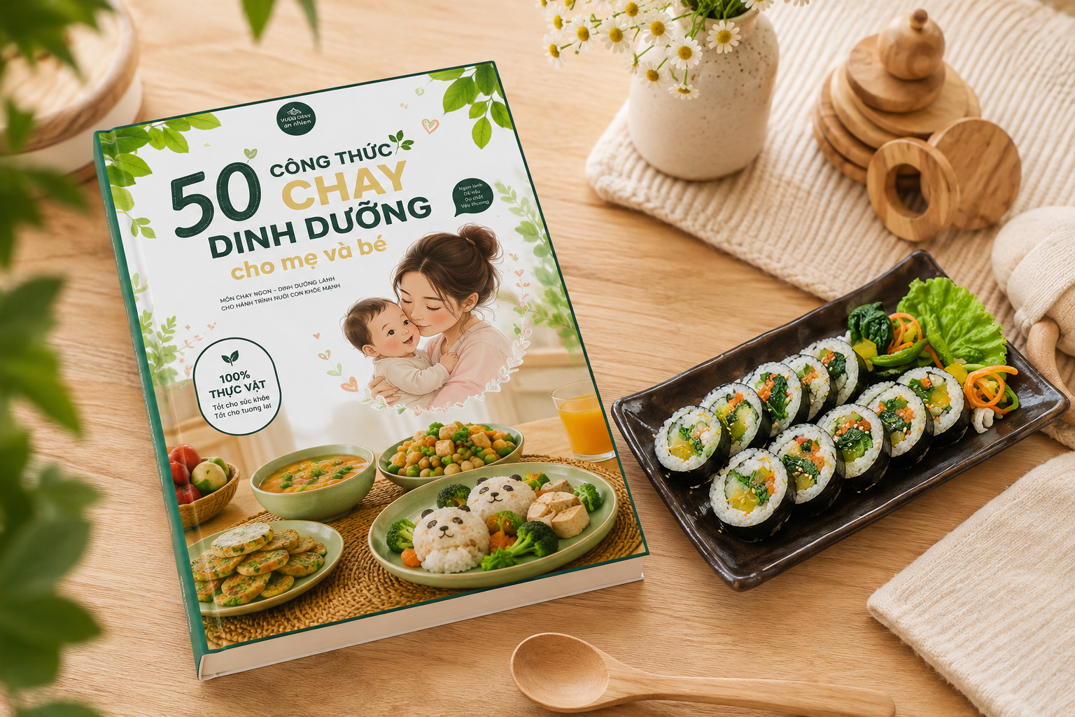 PDF Ebook "Bếp Chay Theo Duyên" - 50 món bếp chay Mẹ và Bé