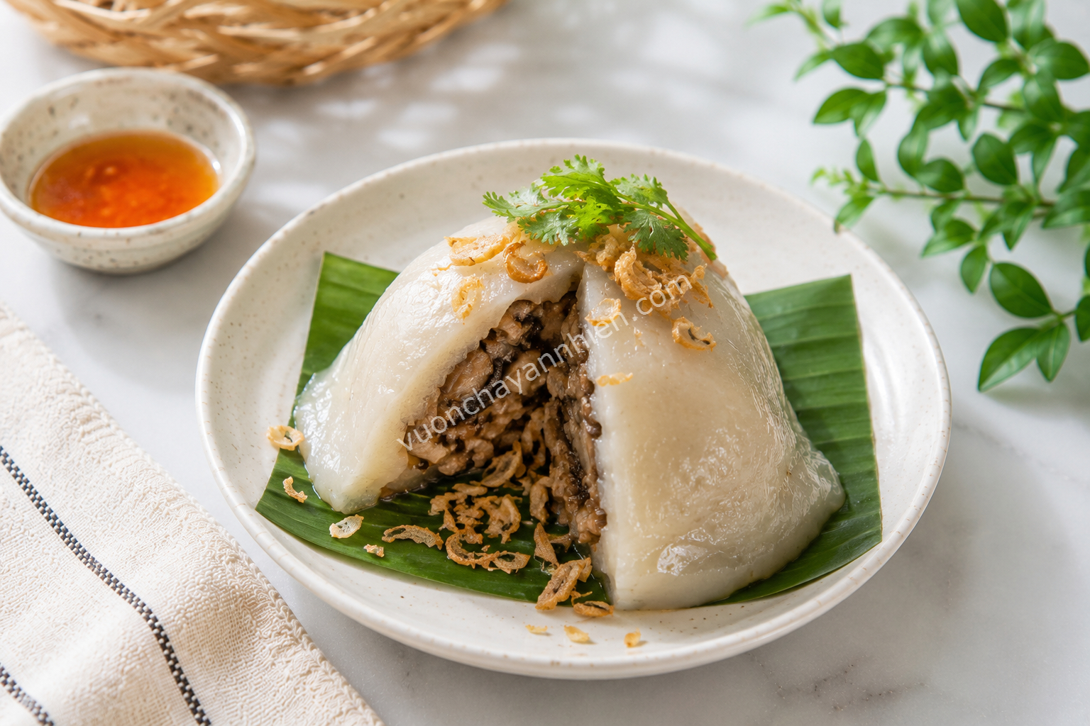 Bánh Giò Chay Nhân Nấm