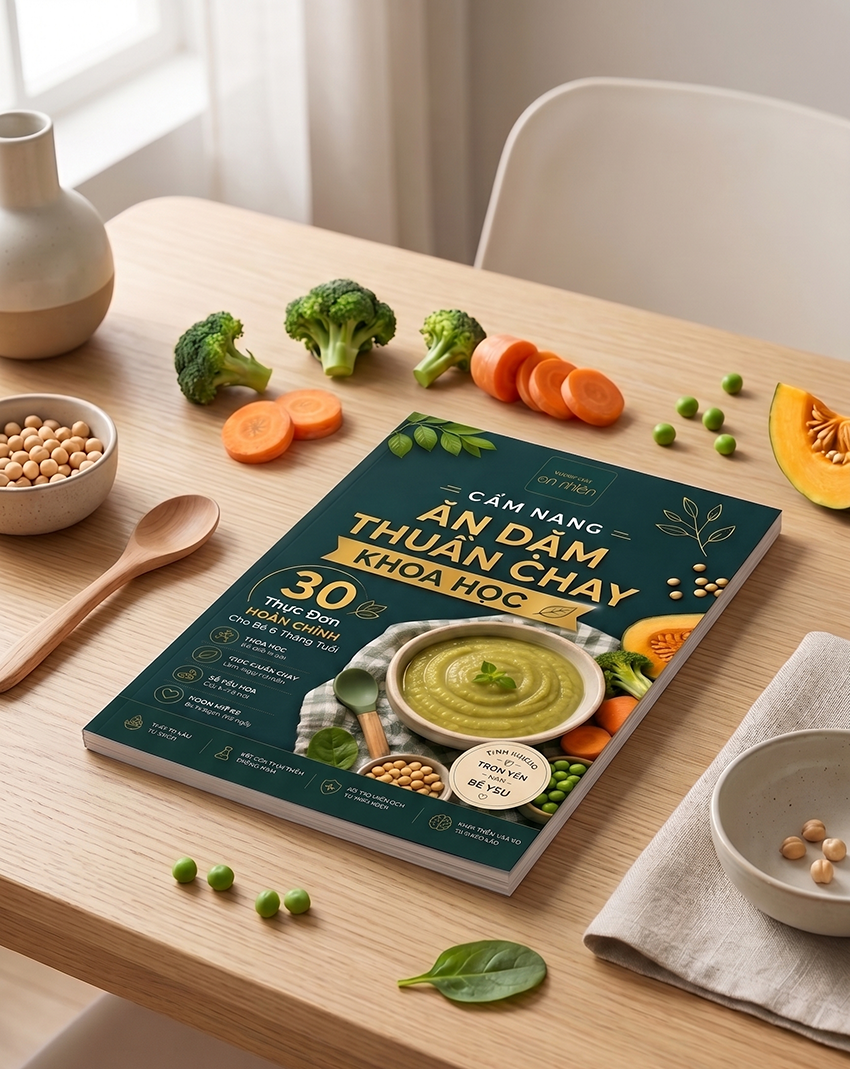 PDF Ebook miễn phí "30 công thức ăn dặm thuần chay khoa học"